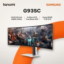 Màn hình gaming cong Samsung Odyssey OLED G9 G93SC LS49CG934SEXXV 49 inch DQHD 240Hz 0.03ms GTG G-Sync compatible 1