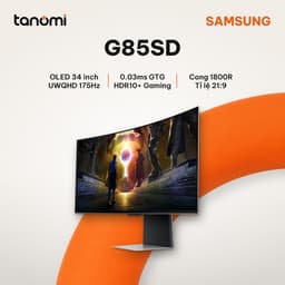 Màn hình gaming cong Samsung Odyssey OLED G8 G85SD LS34DG850SEXXV 34 inch UWQHD 175Hz 0.03ms GTG G-Sync compatible 1