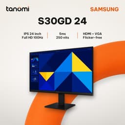 Màn hình văn phòng Samsung Essential S3 LS24D300GAEXXV 24 inch IPS Full HD 100Hz HDMI và VGA làm việc 1