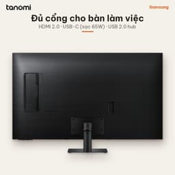 Màn hình thông minh Samsung Smart Monitor M7 M70F LS43FM702UEXXV 43 inch VA 4K 60Hz Loa 20W USB-C 65W 4