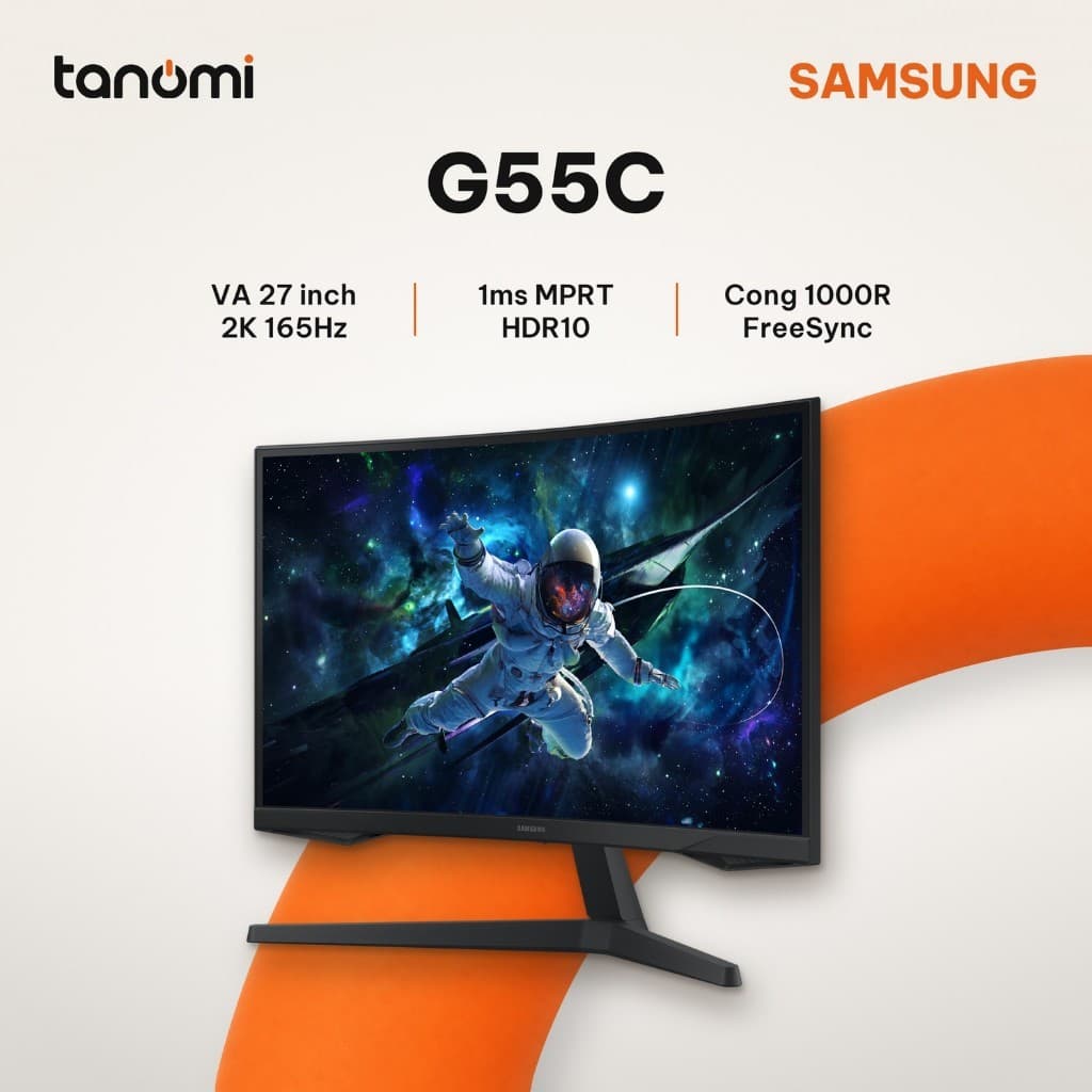 Màn hình gaming cong Samsung Odyssey G5 G55C LS27CG552EEXXV 27 inch VA 2K 165Hz 1ms MPRT Cong 1000R
