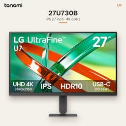 Màn hình đồ hoạ LG UltraFine 27U730B-B 27 inch IPS 4K 60Hz USB-C 65W DCI-P3 90 thiết kế chỉnh ảnh 2
