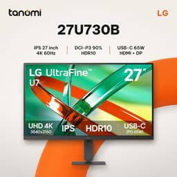 Màn hình đồ hoạ LG UltraFine 27U730B-B 27 inch IPS 4K 60Hz USB-C 65W DCI-P3 90 thiết kế chỉnh ảnh 1