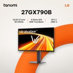 Màn hình gaming LG UltraGear OLED 27GX790B-B 26.5 inch 2K 540Hz 0.02ms GtG USB-C chơi game FPS G-Sync compatible 1