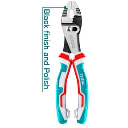 Kềm mũi trượt kích thước 6'', 8'', 10'' đen bóng TOTAL - THT118062 - THT118082 - THT118102 6