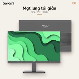 Màn hình văn phòng 2K VSP G2410QS 23.8 inch IPS 2K 100Hz USB-C 65W Loa kép 2x3W làm việc thiết kế 4
