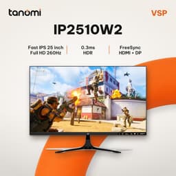 Màn hình gaming VSP IP2510W2 24.5 inch Fast IPS Full HD 260Hz 0.3ms chơi game FPS FreeSync HDR bảo hành 3 năm 1
