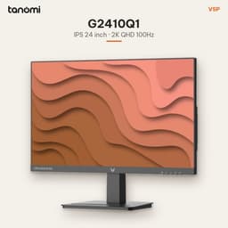 Màn hình văn phòng 2K VSP G2410Q1 23.8 inch IPS 100Hz 2K QHD Loa kép 2x3W làm việc thiết kế FreeSync 2
