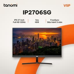 Màn hình văn phòng VSP IP2706SG IPS Full HD 27 inch 120Hz FreeSync làm việc học tập bảo hành 3 năm 1