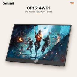 Màn hình di động VSP GP1614WS1 IPS WUXGA 16 inch 144Hz USB-C mở rộng màn hình laptop mỏng nhẹ 0.6 kg 2