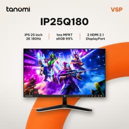 Màn hình gaming VSP IP25Q180 24.5 inch IPS 2K 180Hz 2 HDMI 2.1 chơi game bảo hành 3 năm DisplayPort 1