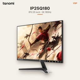 Màn hình gaming VSP IP25Q180 24.5 inch IPS 2K 180Hz 2 HDMI 2.1 chơi game bảo hành 3 năm DisplayPort 2