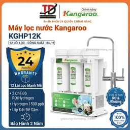 Máy Lọc Nước Để Gầm Kangaroo Hydrogen KGHP12K 12 Lõi Lọc, Vòi 2 Chức Năng, Hàng Chính Hãng 1