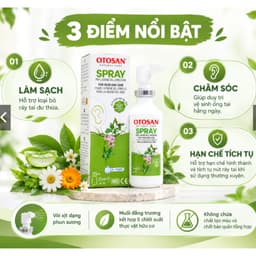 Xịt tai Otosan Spray (50 ml) giúp vệ sinh tai hằng ngày,hỗ trợ loại bỏ ráy tai .[trẻ từ 3 tuổi trở lên ]< BUN BUN SHOP 3