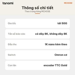 Chuột gaming không dây MCHOSE A7 V2 Pro HW-A7V2-2 3 chế độ kết nối nhẹ 59g cảm biến PAW3395 DPI 26.000 8K Trắng 9