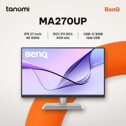 Màn hình đồ hoạ BenQ MA270UP IPS 60Hz 4K 27 inch 450 nits dùng MacBook thiết kế chỉnh ảnh hub USB-C 1