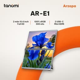 Màn hình di động Arzopa Dual Screen AR-E1 IPS Full HD 60Hz 2 màn 15.6 inch USB-C màn hình kép sRGB 100 1
