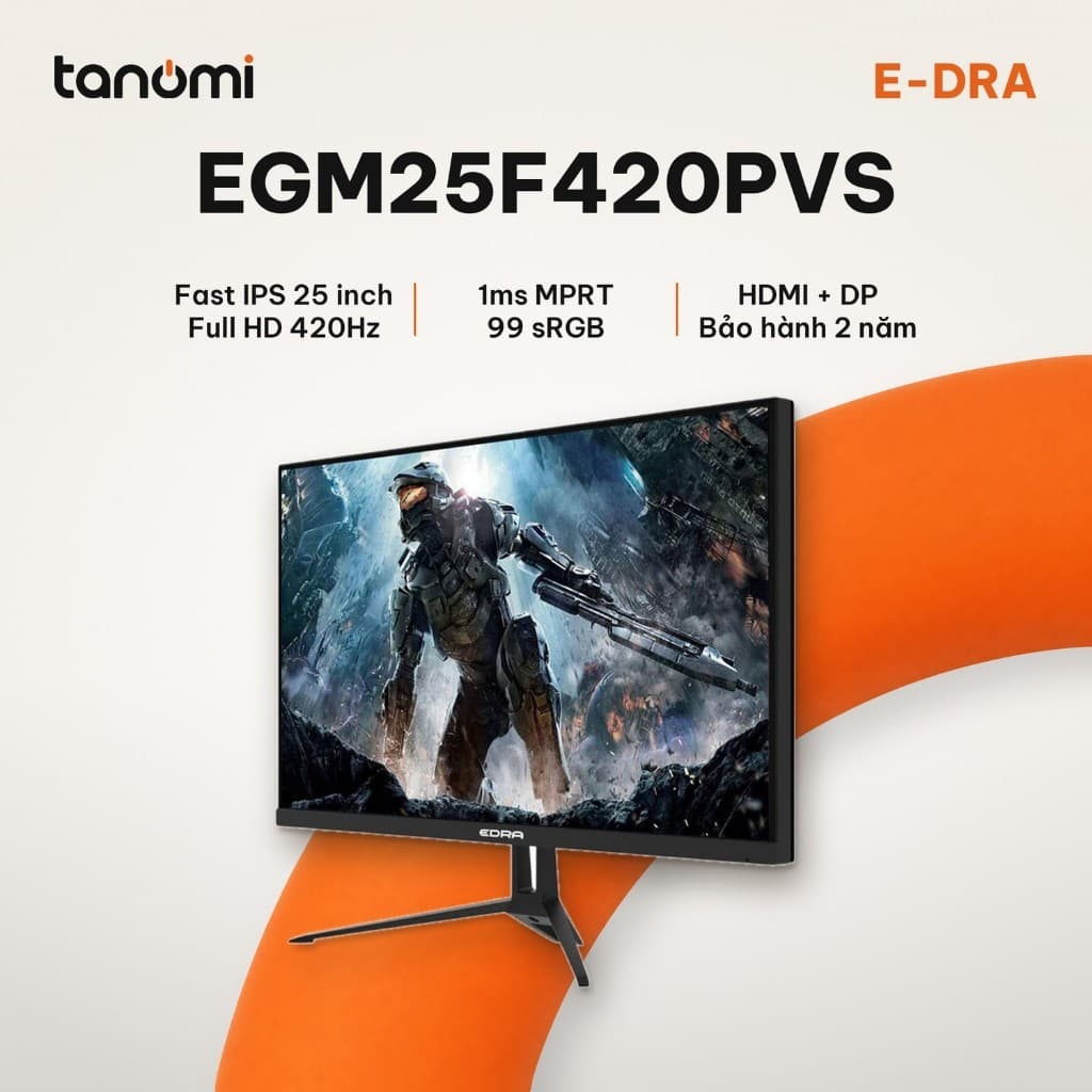 Màn hình gaming E-DRA EGM25F420PVS 25 inch Fast IPS Full HD 420Hz 1ms MPRT chơi game FPS esports