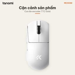 Chuột gaming không dây MCHOSE A7 V2 Pro HW-A7V2-2 3 chế độ kết nối nhẹ 59g cảm biến PAW3395 DPI 26.000 8K Trắng 3