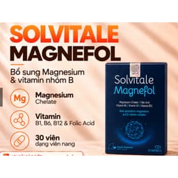 Solvitale Magnefol (30 Viên) Bổ Sung Magie Bisglycinate Hữu Cơ, Hỗ Trợ Giảm Stress, Ngủ Ngon< BUN BUN SHOP 3