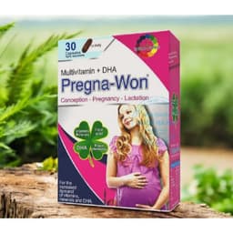 PREGNA WON (30 viên) Bổ Bầu Tổng Hợp, Bổ Sung DHA, Vitamin & Khoáng Chất Thiết Yếu Cho Mẹ Bầu & Sau Sinh< BUN BUN SHOP 5
