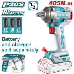 Máy siết buloong 405Nm dùng pin 20V, không chổi than, đầu siết vuông 1/2'' TOTAL - TWLI20451 3