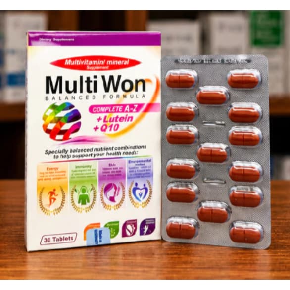 Multi Won (hộp 30 viên )Bổ Sung Vitamin & Khoáng Chất Giúp Tăng Cường Sức Khỏe > Mẹ Bầu & Người Ốm Dậy< BUN BUN SHOP