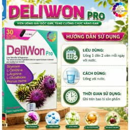 DeliWon Pro (30 viên) Chứa Cao Kế Sữa Hỗ Trợ Giải Độc, Mát Gan, Bồi Bổ &Tăng Chức Năng Gan< BUN BUN SHOP 1