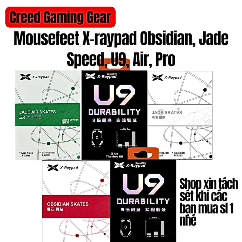 Mouse Feet X-RAYPAD xraypad Jade Speed di mượt mà ko trơn