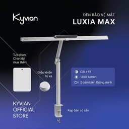 Kyvian Đèn Bàn Làm Việc Bảo Vệ Mắt Luxia Max V2 24W 1200 Lumen CRI >97 Điều Khiển Từ Xa 2 Cảm Biến Thông Minh by Velix 1