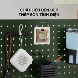 Bảng Treo Đồ HyperWork PG02 Lắp Bàn Làm Việc - Thép Tĩnh Điện 520x420mm - Kèm 14 Phụ Kiện Gọn Gàng 6