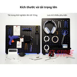 Bảng Treo Đồ HyperWork PG02 Lắp Bàn Làm Việc - Thép Tĩnh Điện 520x420mm - Kèm 14 Phụ Kiện Gọn Gàng 4