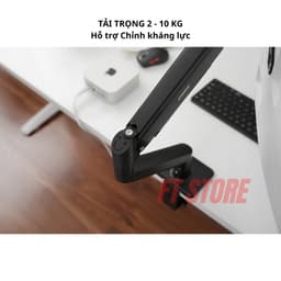 Gía Đỡ Màn Hình HyperWork Core Arm SA01 - Trợ Lực Piston, Tải Trọng 2-10kg, Màn Hình 22-32 Inch 5