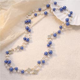 Dây Chuyền Ngọc 2 Tầng Phong Cách Sang Trọng, Thanh Lịch – Phụ Kiện Phối Áo Dài, Váy Đầm, Đi Tiệc 9