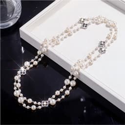 Dây Chuyền Ngọc 2 Tầng Phong Cách Sang Trọng, Thanh Lịch – Phụ Kiện Phối Áo Dài, Váy Đầm, Đi Tiệc 6