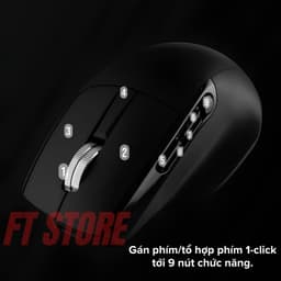 Chuột Không Dây HyperWork Macro MS02 - Kết Nối Bluetooth & Wireless 2.4G, Pin siêu khủng- Chính Hãng 2