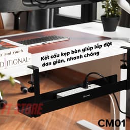 Khay Đi Dây Kẹp Bàn HyperWork CM01 / CM02 Chính Hãng - Giải Pháp Quản Lý Dây Điện Gọn Gàng, Tối Giản 6