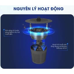 Đèn bắt muỗi Rạng Đông DBM01 5W - Hàng Việt Nam chất lượng cao Công suất 5W Hút muỗi mạnh trong diện tích lớn 9