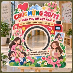 Bảng Dựng Decor 20/11, Chào Mừng Ngày Nhà Giáo Việt Nam – Trang Trí Lớp Học, Sự Kiện, Cửa Hàng, Văn Phòng- HeMy Decor 1
