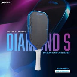 (  CHÍNH HÃNG ) VỢT PICKLEBALL KAIWIN DIAMOND S CHÍNH HÃNG – 3 LỚP CARBON T700 SIÊU NHÁM, LÕI MATRIX-C 16MM 4