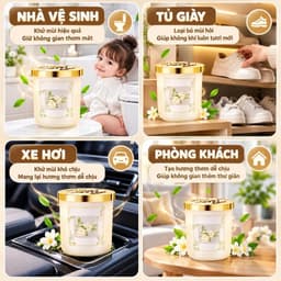 Sáp khử mùi thơm phòng, nhà vệ sinh, xe hơi Perfume lưu hương dài lâu 150g 4