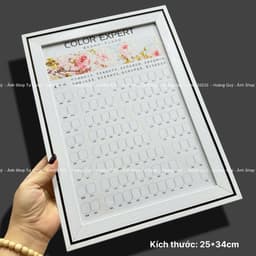 Bảng trưng bày móng mẫu , khung mẫu móng, băng dính dán mẫu, móng gắn bảng mẫu - Hoangquy.233 4