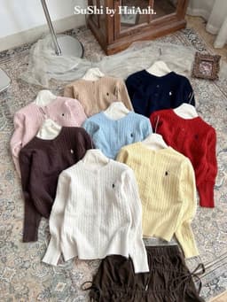 Áo Len Nữ Xả Kho Giá Sốc – Áo Dệt Kim Nữ Thời Trang Dễ Phối Đồ, Áo Len Nữ Thanh Lịch Giá Hời 5