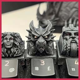 [ Đã Lên Màu ] Keycap Xuyên Led Kho báu Rồng theo chủ đề kỳ ảo - The Dragon's Hoard: Fantasy 6