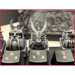 [ Đã Lên Màu ] Keycap Xuyên Led Kho báu Rồng theo chủ đề kỳ ảo - The Dragon's Hoard: Fantasy 3
