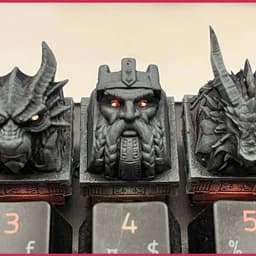 [ Đã Lên Màu ] Keycap Xuyên Led Kho báu Rồng theo chủ đề kỳ ảo - The Dragon's Hoard: Fantasy 7