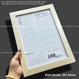 KHUNG TRƯNG BÀY MÓNG MẪU, TIỀN KỶ NIỆM DO NHÀ NƯỚC TẶNG , BĂNG DÍNH DÁN MẪU, MÓNG LÀM MẪU 3