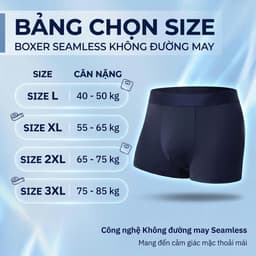 Combo 5 Quần Lót Nam ONE MAN Chất Thun Lạnh Co Giãn 4 Chiều Quần Boxer Cao Cấp Mềm Mại Thoáng Mát 5Q000A 9