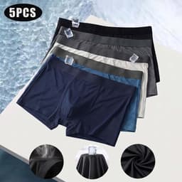 Combo 5 Quần Lót Nam ONE MAN Chất Thun Lạnh Co Giãn 4 Chiều Quần Boxer Cao Cấp Mềm Mại Thoáng Mát 5Q000A 2