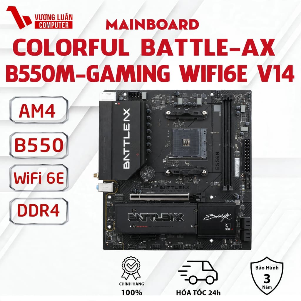 Mainboard Colorful BATTLE-AX B550M-GAMING WIFI6E V14 -Chính Hãng